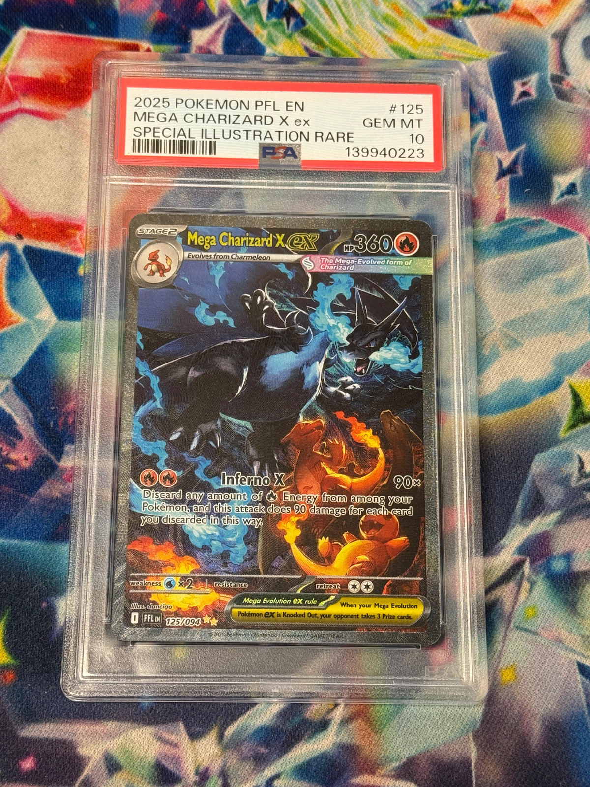 PHANTASMAL FLAMES MEGA CHARIZARD X ex 125/094 PSA 10 PK1718
