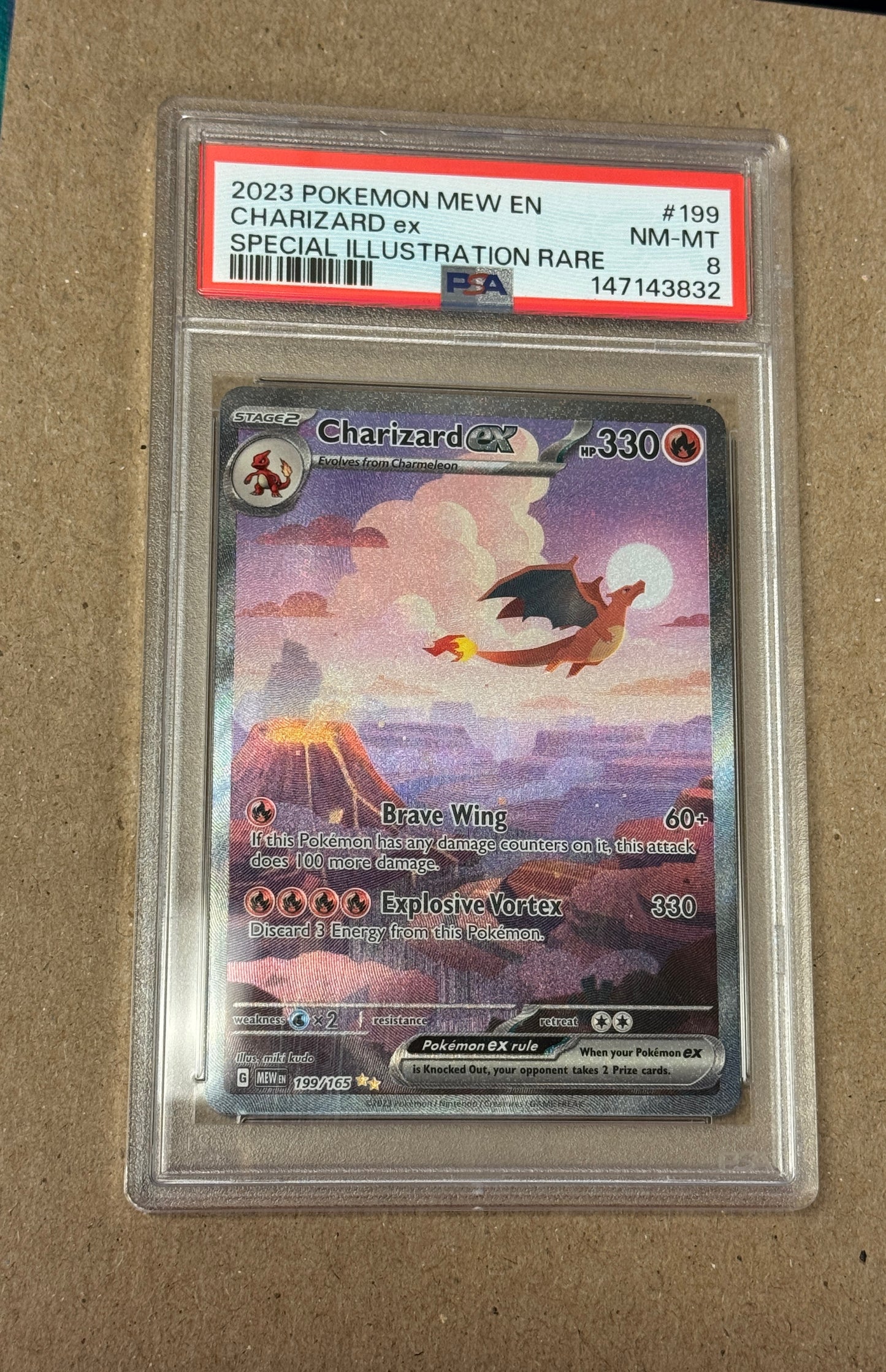 2023 ENGLISH 151 CHARIZARD ex #199 PSA 8 PK1262