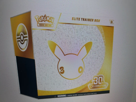 CELEBRATIONS 30TH ANNIVERSARY SEALED ELITE TRAINER BOX (10 BOX CASE).  RELEASE 9/16