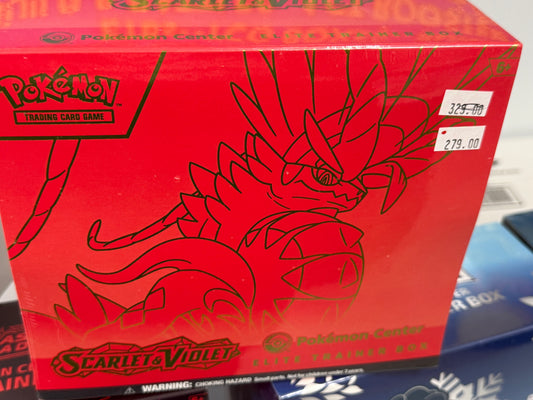 SCARLET AND VIOLET BASE POKEMON CENTER ELITE TRAINER BOX. **CYBER MONDAY**