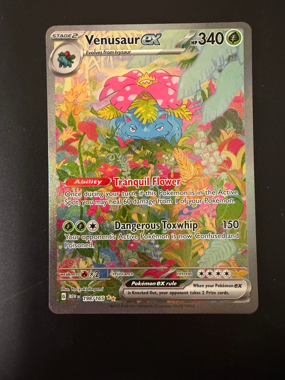 151 VENUSAUR EX 198/165 PK1388