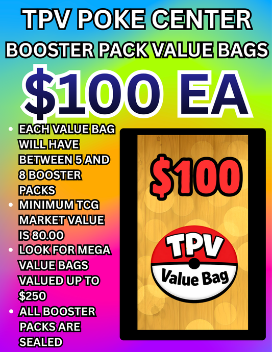 TPV POKE CENTER BOOSTER PACK VALUE BAGS