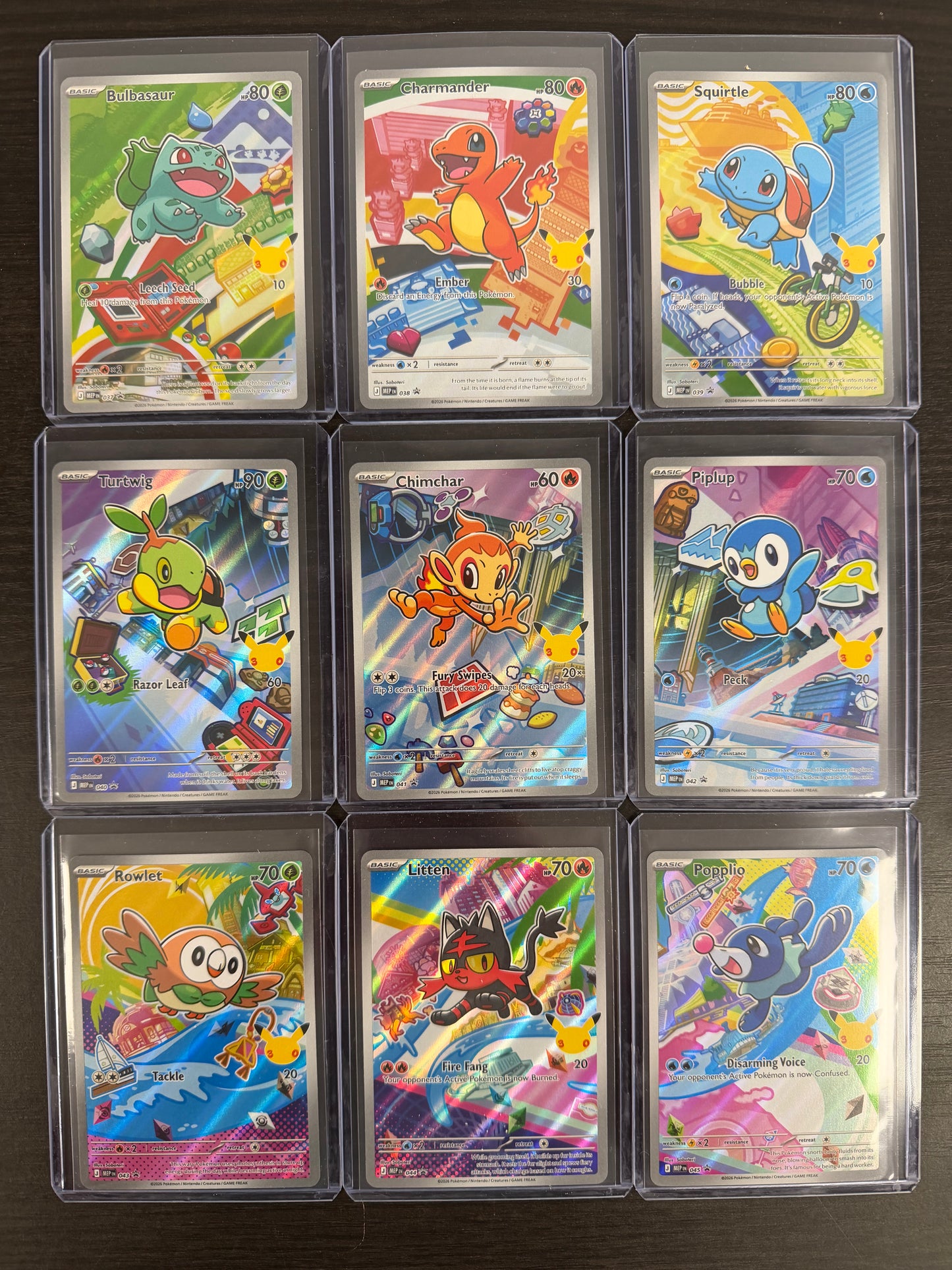 FIRST PARTNER ILLUSTRATION SERIES ONE PROMO SET. 9 CARDS