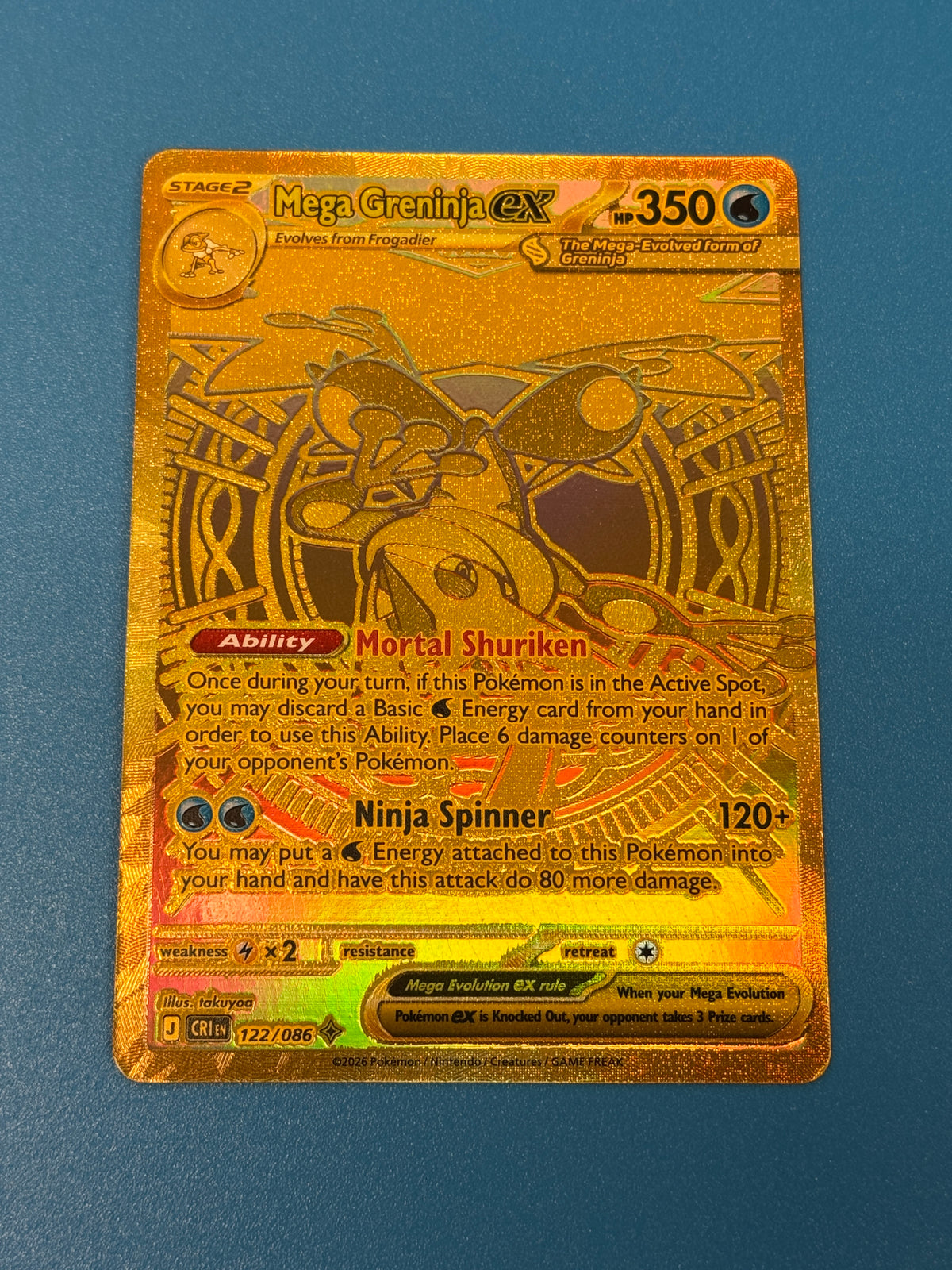 CHAOS RISING MEGA GRENINJA ex  122/086  PK1706