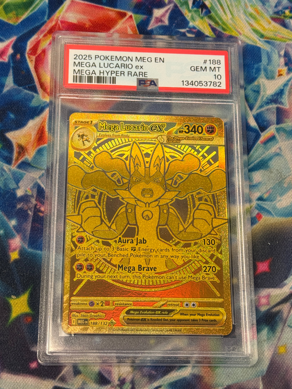 MEGA EVOLUTION MEGA LUCARIO ex  188/132  PSA 10  PK1725