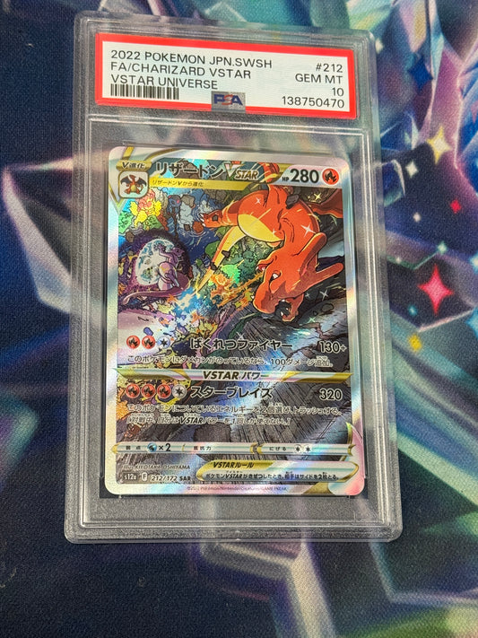 2022 JAPANESE VSTAR UNIVERSE CHARIZARD VSTAR #212  PSA 10  PK1162
