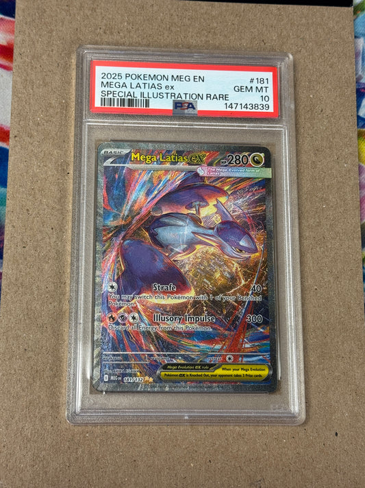 2025 MEGA EVOLUTION MEGAS LATIAS ex #181  PSA 10  PK1277