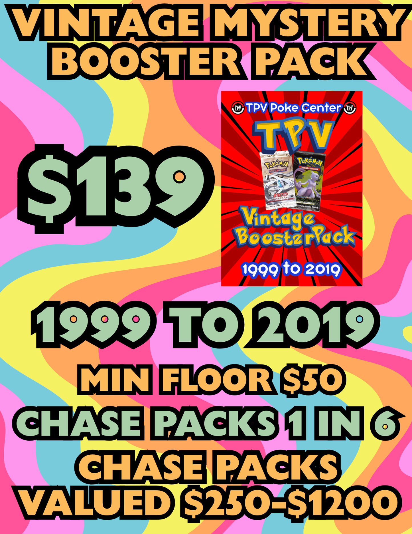 VINTAGE MYSTERY BOOSTER PACK $139