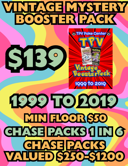 VINTAGE MYSTERY BOOSTER PACK $139