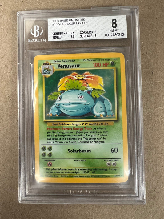 1999 VENUSAUR HOLO BECKETT 8 PK1187